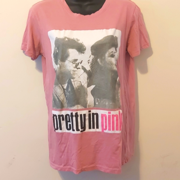 FLASHDANCE | Women's Pretty In Pink T Shirt Pink Size Large - Picture 1 of 8